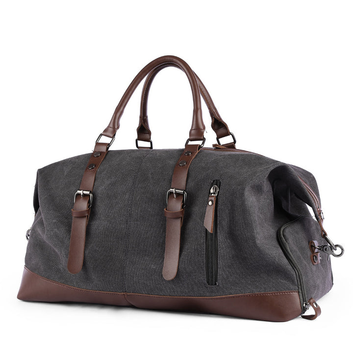 Borsa a tracolla da uomo in tela – Grande borsa da viaggio a spalla