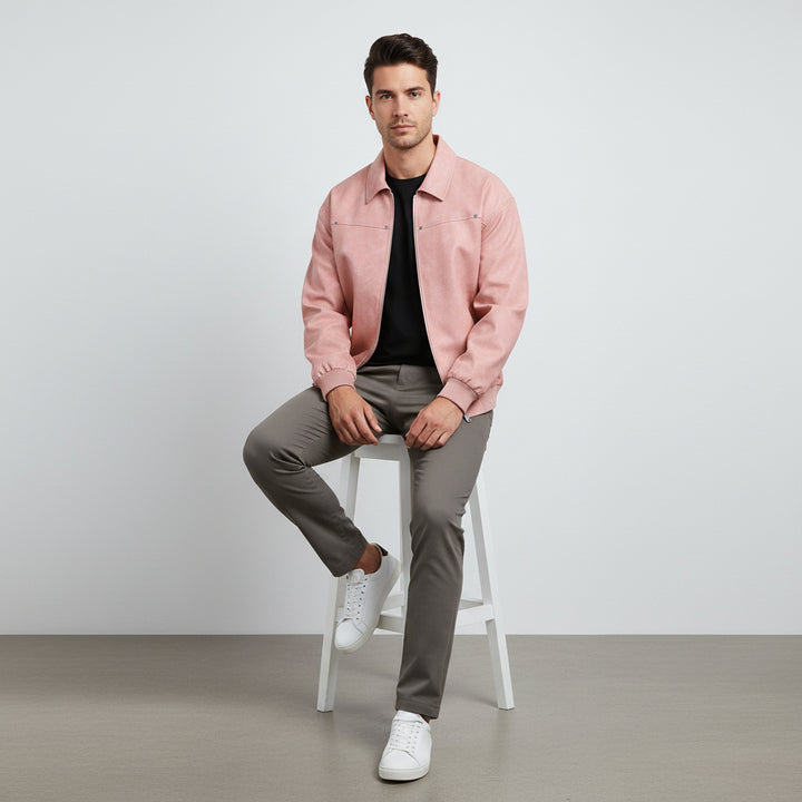 Manteau Homme Rétro à Col Revers – Esprit Américain Iconique