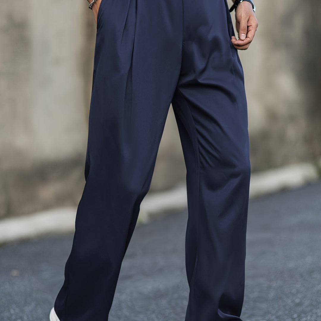 Kurze Hose Herren – Hohe Taille, gerader Stretch-Schnitt