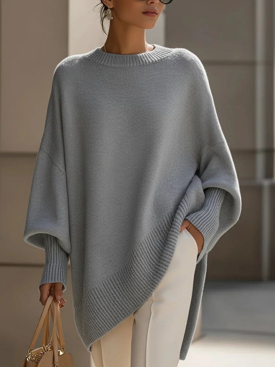 Oversize-Pullover für Damen aus Strick – Weite und dicke Passform