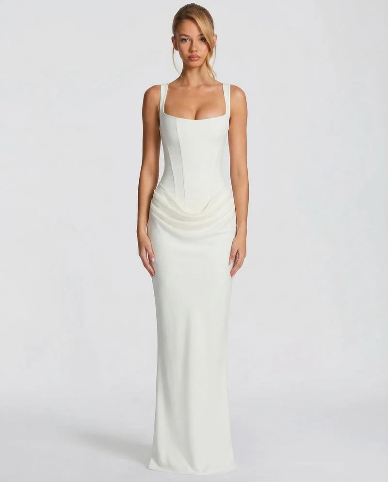 Robe Maxi Femme Sans Bretelles – Coupe Fourreau Élégante