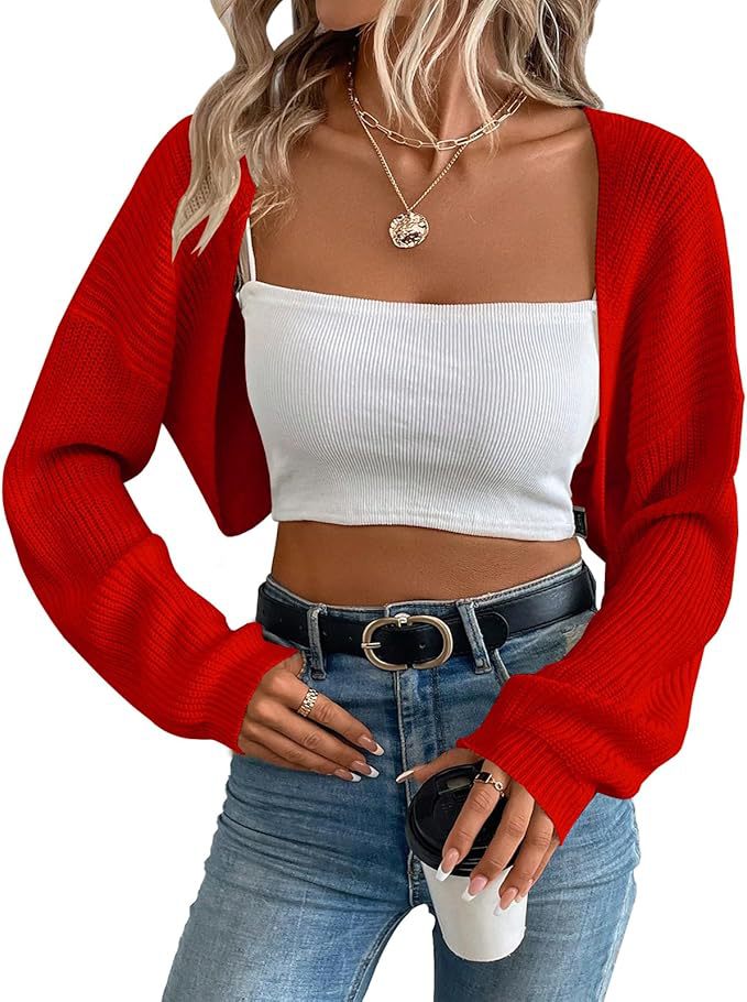 Geribbeld damesvest - Kort en open model