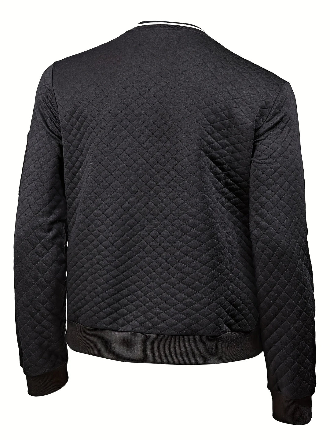 Herrenstrickjacke mit strukturierter Strickoptik – strukturierter Reißverschluss‑Verschluss