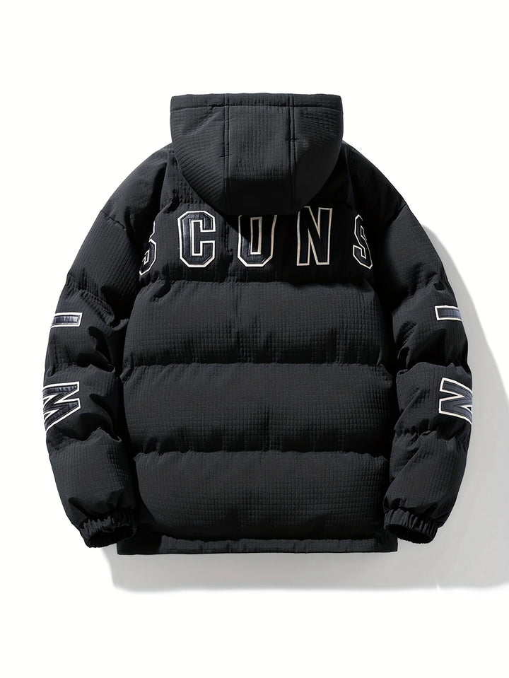 Manteau Homme Matelassé à Capuche – Design Moderne Uni