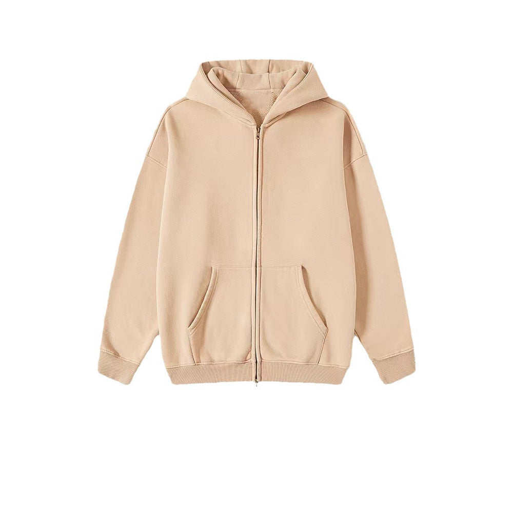 Veste Homme en Coton – Finition Vintage à Capuche Zip Double
