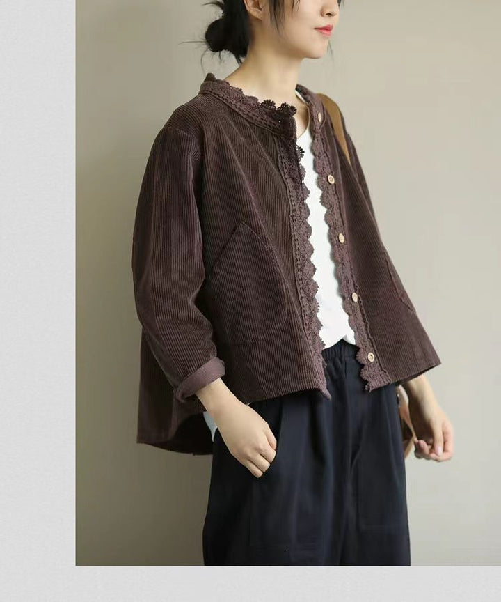 Veste Femme Large – Effet Côtelé Texturé