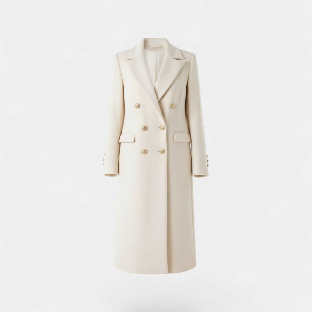 Riche | Cappotto lungo donna incrociato in tweed