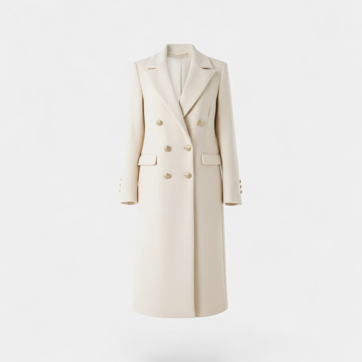 Riche | Cappotto lungo donna incrociato in tweed