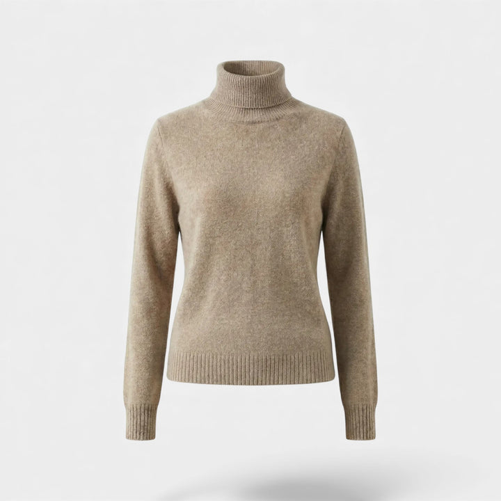 Riche | Damen Rollkragenpullover aus gestrickter Wolle