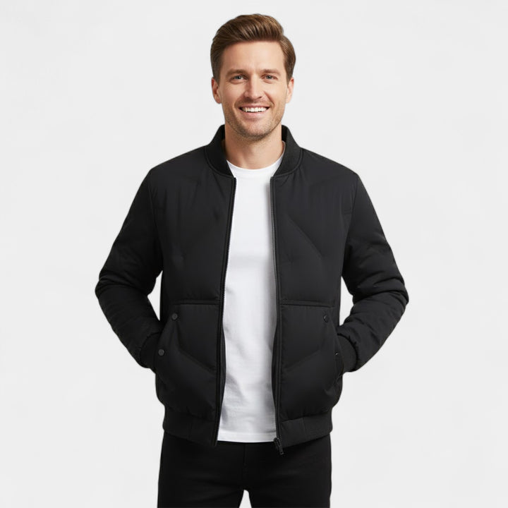 Claire Mode | Giacca Uomo Trapuntata in Cotone – Collo Alto