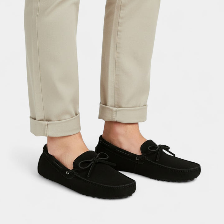 Claire Mode | Herrenslipper aus Wildleder – Mit Schnürung