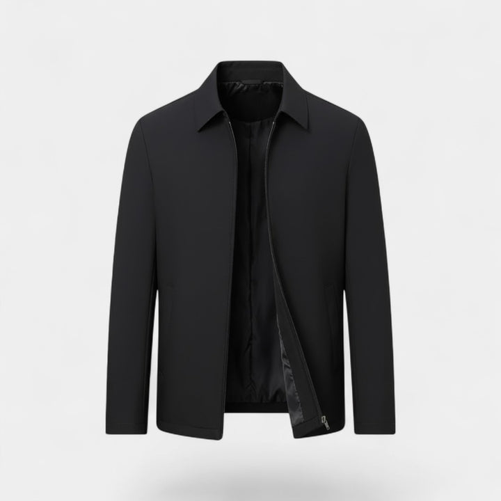Claire Mode | Giacca Uomo – Cappotto con Collo Polo in Tessuto Tecnico