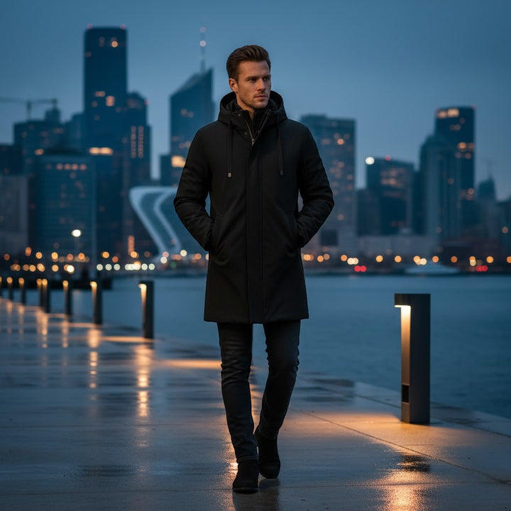 Parka con cappuccio uomo – calore invernale streetwear