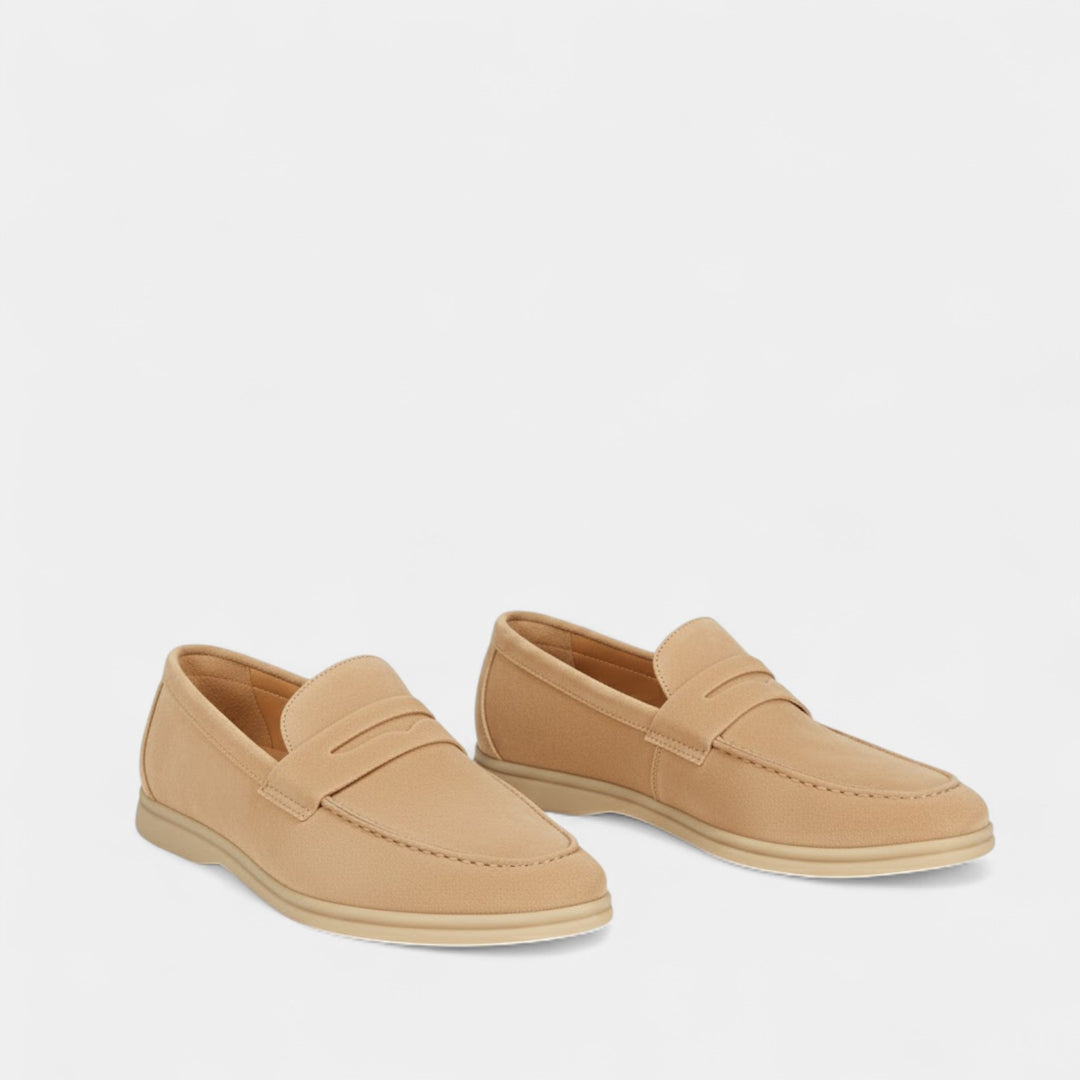 Claire Mode | Herrenslipper aus Wildleder – Elegante Slip-Ons mit Futter