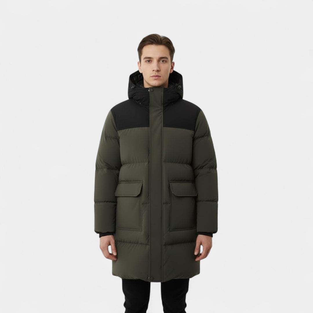 Claire Mode | Cappotto Invernale Uomo – Lungo Impermeabile con Cappuccio