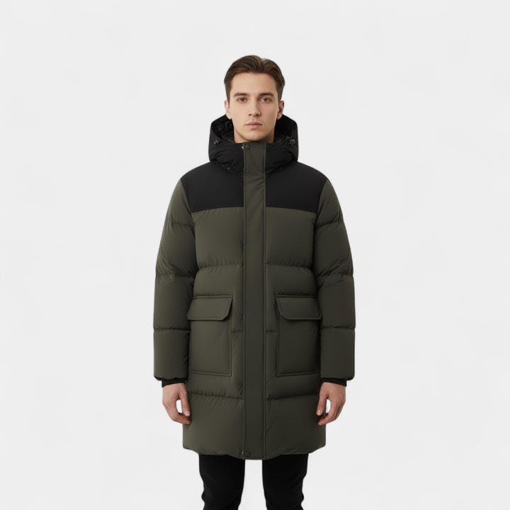 Claire Mode | Cappotto Invernale Uomo – Lungo Impermeabile con Cappuccio