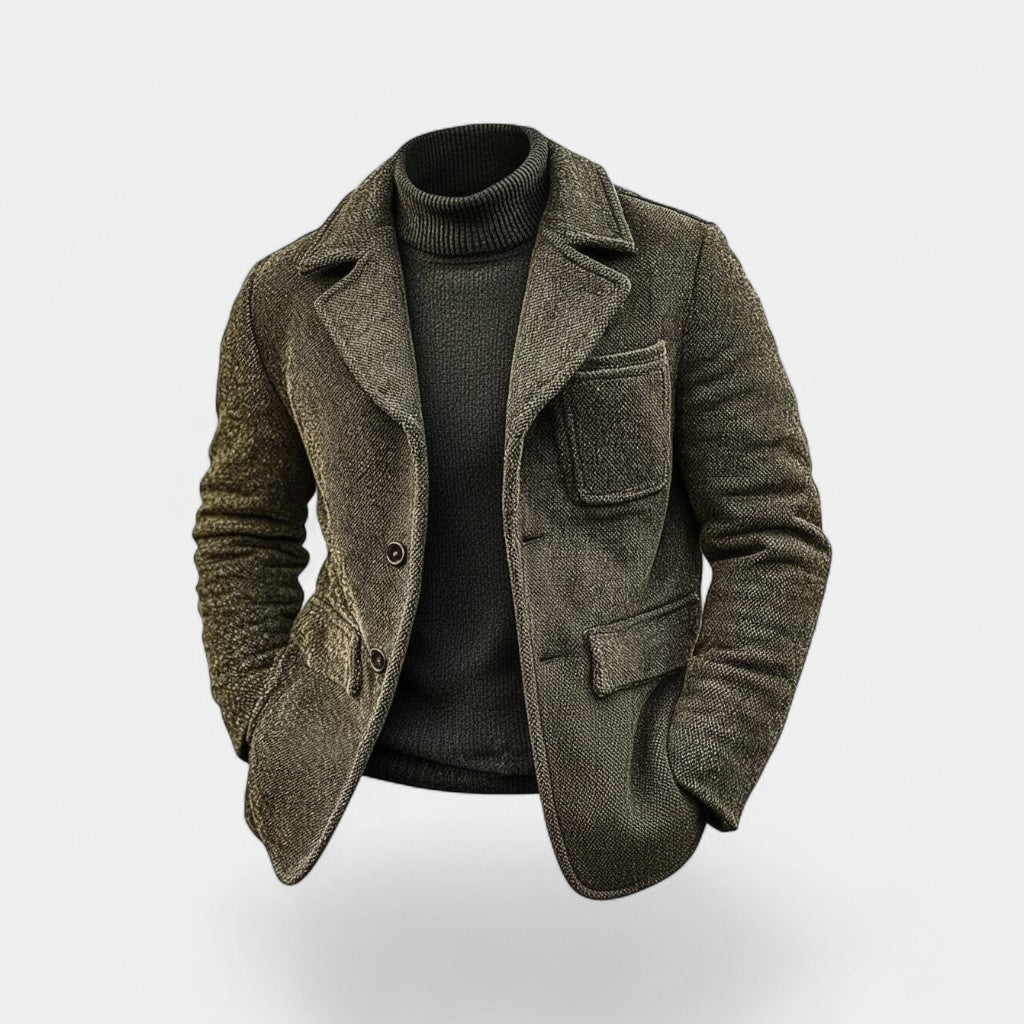 Claire Mode | Herren-Wintermantel im Retro-Stil aus Wolle