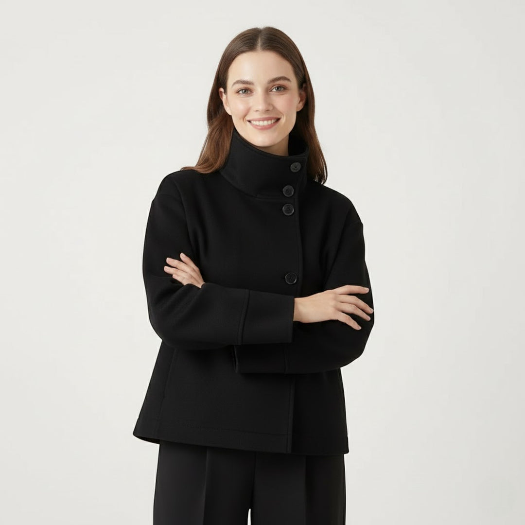 Riche | Cappotto donna in lana con collo alto
