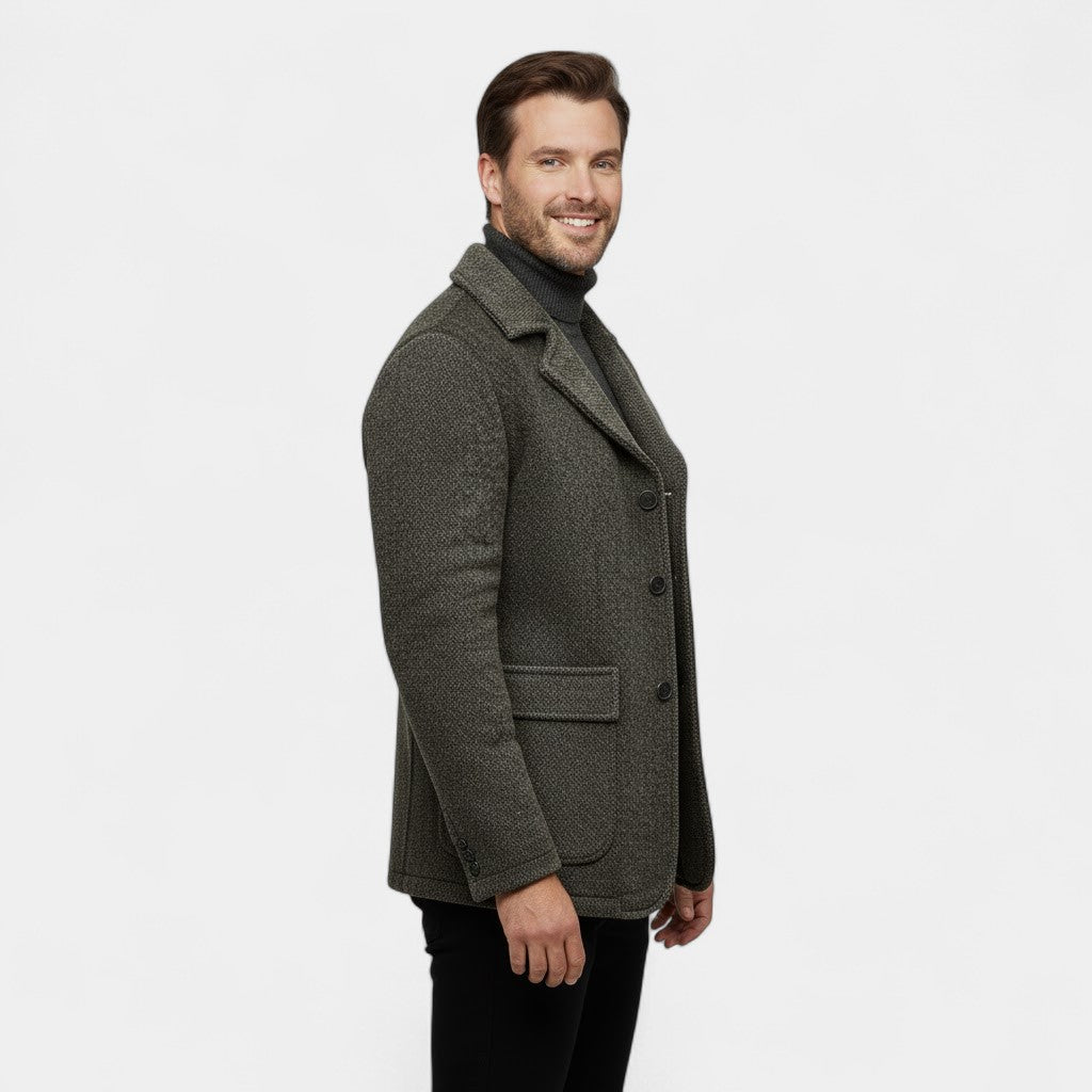 Claire Mode | Herren-Wintermantel im Retro-Stil aus Wolle