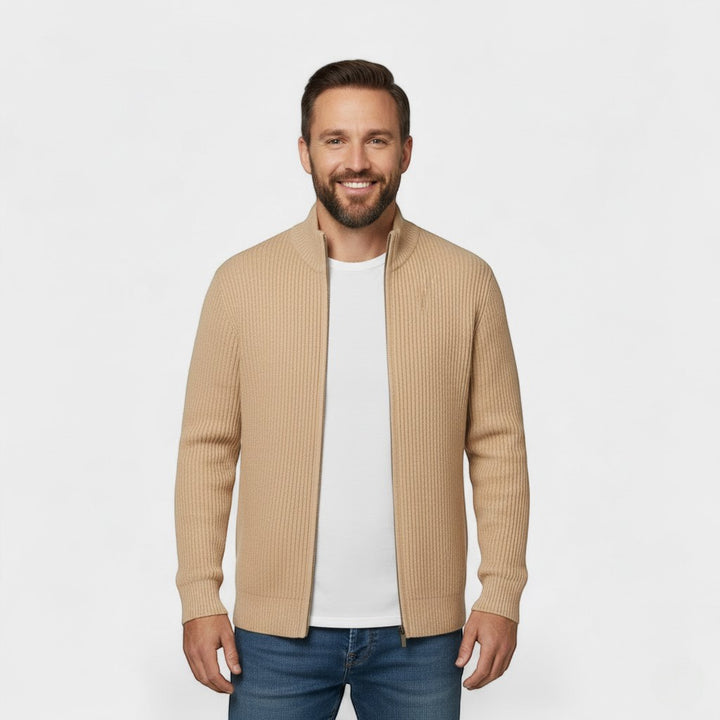 Herren Cardigan aus Strick in Slim Fit
