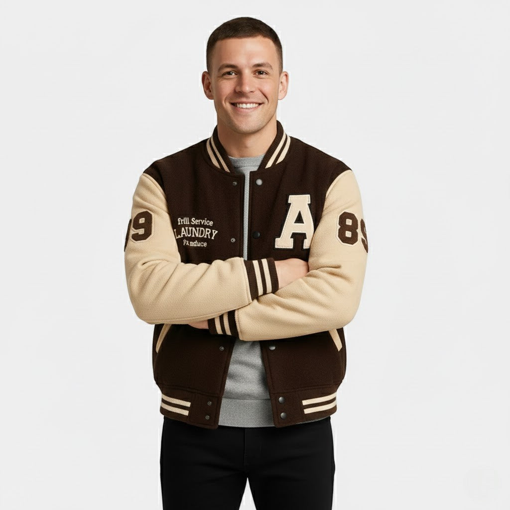 Giacca Varsity in cashmere uomo