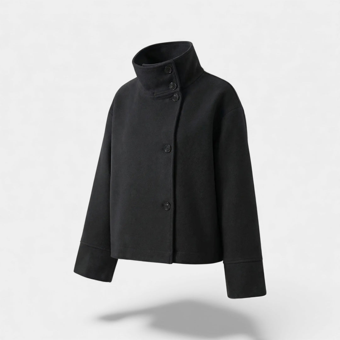 Riche | Cappotto donna in lana con collo alto