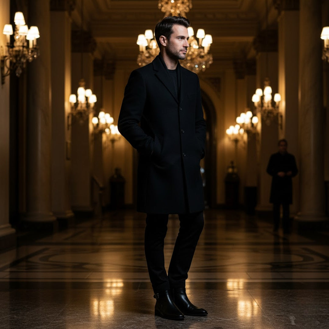 Hohe Herrenstiefel aus Leder