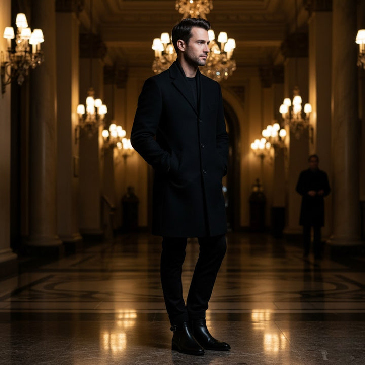 Hohe Herrenstiefel aus Leder