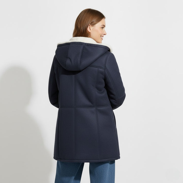 Riche | Damen Winterjacke mit Kapuze, Sherpa-Futter