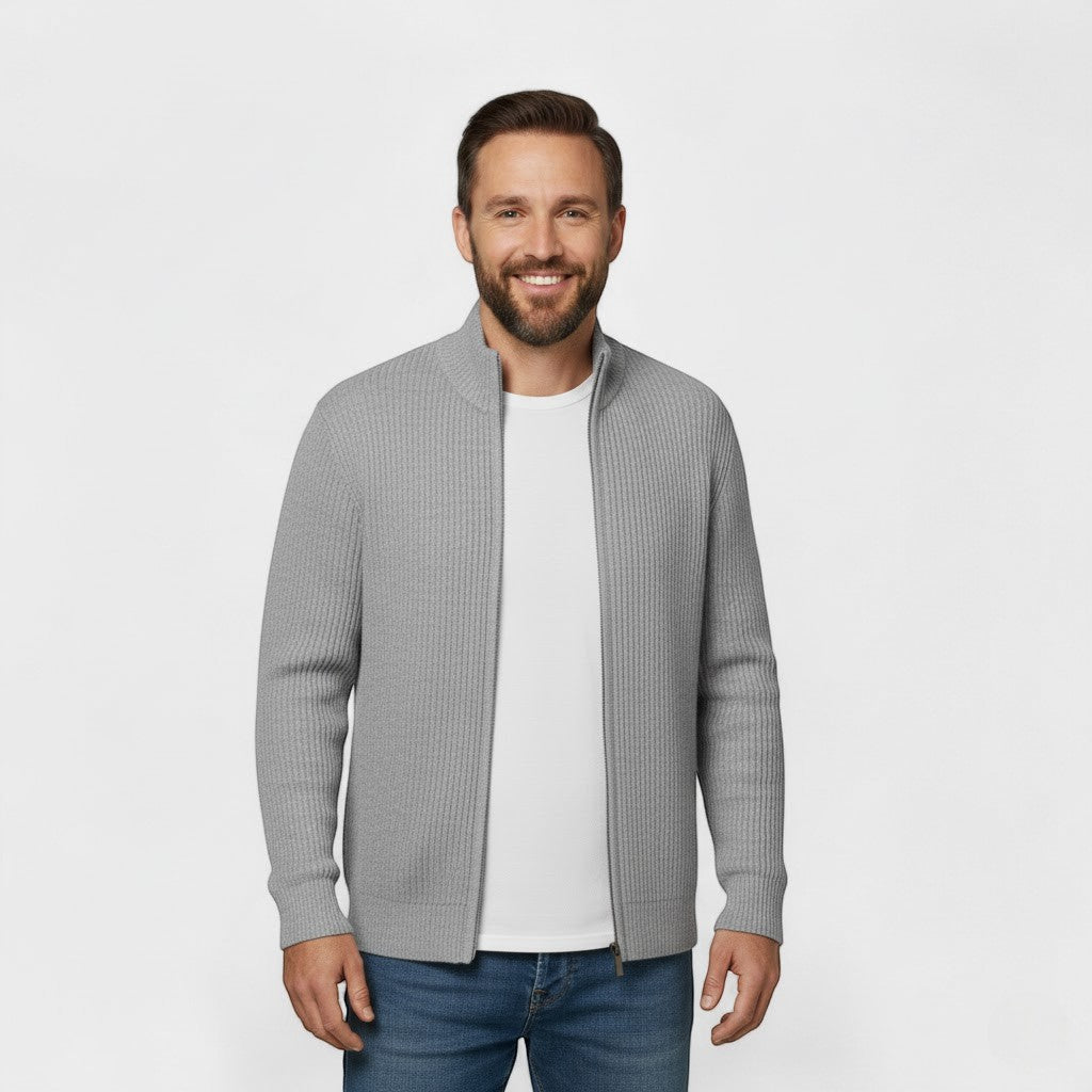 Herren Cardigan aus Strick in Slim Fit
