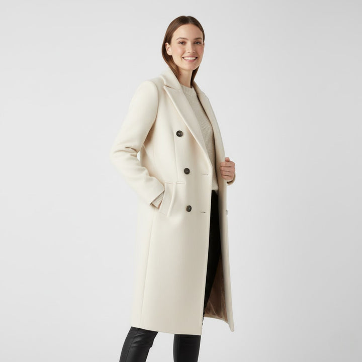 Riche | Damenmantel im Wickelstil aus Wollmischung