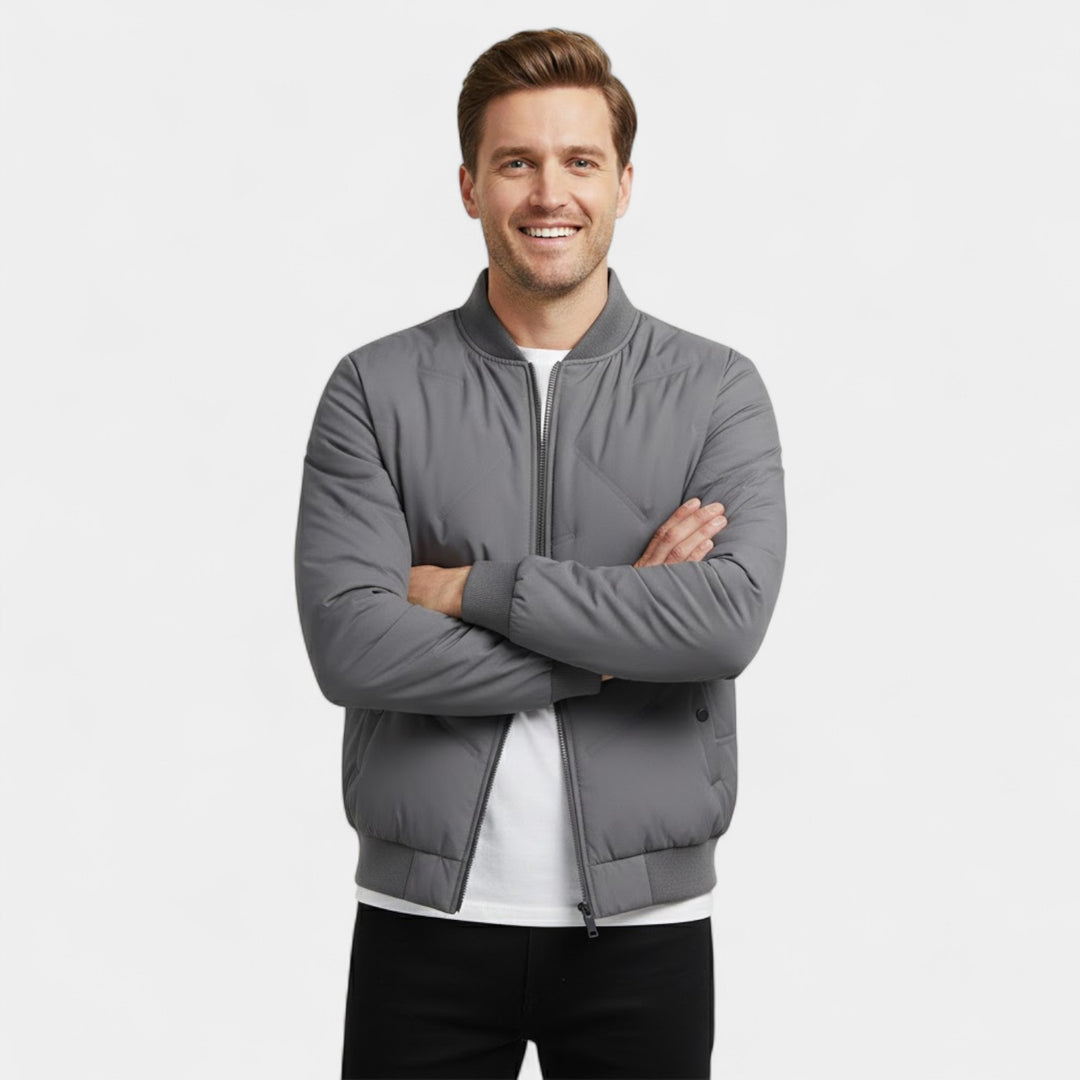 Claire Mode | Giacca Uomo Trapuntata in Cotone – Collo Alto