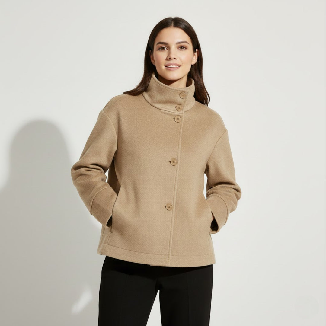 Riche | Cappotto donna in lana con collo alto