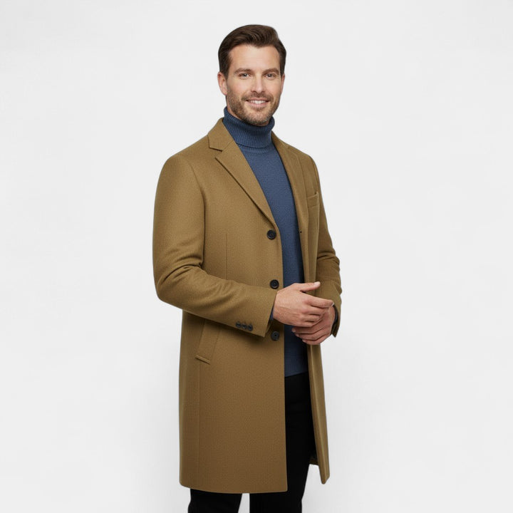 Riche | Herren-Trenchcoat mittellang aus Wolle