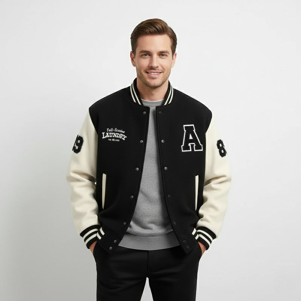 Giacca Varsity in cashmere uomo