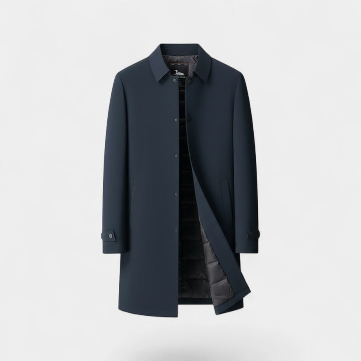 Claire Mode | Herrenjacke aus Baumwolle – Mittellang, wasserdicht und mit Fleece gefüttert
