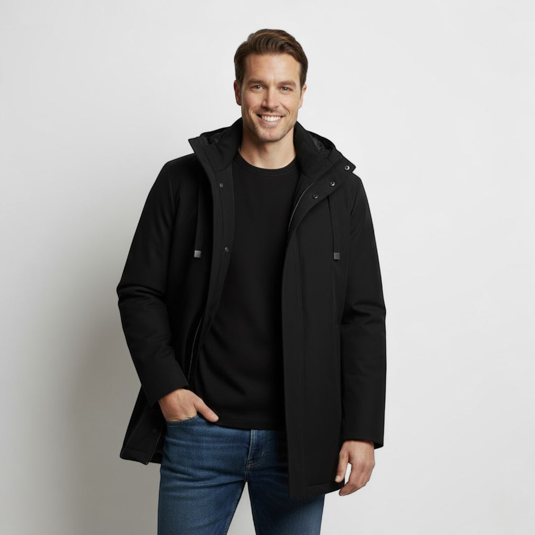 Parka con cappuccio uomo – calore invernale streetwear