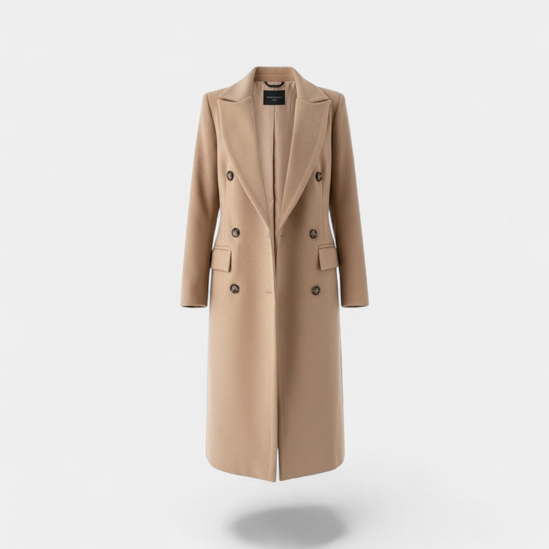 Riche | Damenmantel im Wickelstil aus Wollmischung