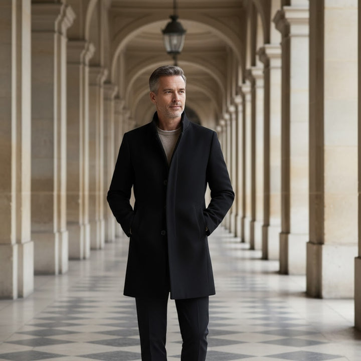 Claire Mode | Cappotto Uomo in Lana – Trench Lungo Elegante