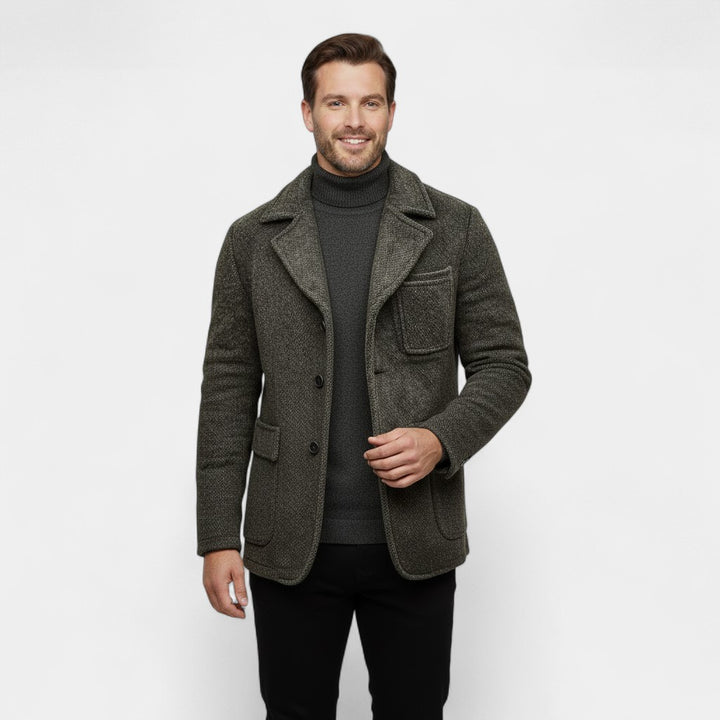 Claire Mode | Herren-Wintermantel im Retro-Stil aus Wolle