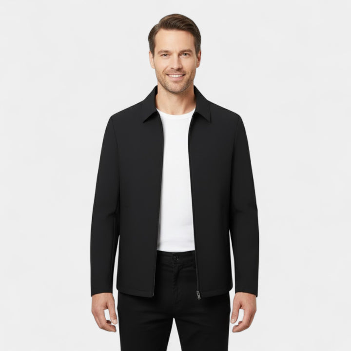 Claire Mode | Giacca Uomo – Cappotto con Collo Polo in Tessuto Tecnico