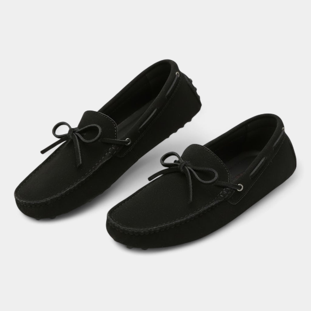 Claire Mode | Herrenslipper aus Wildleder – Mit Schnürung