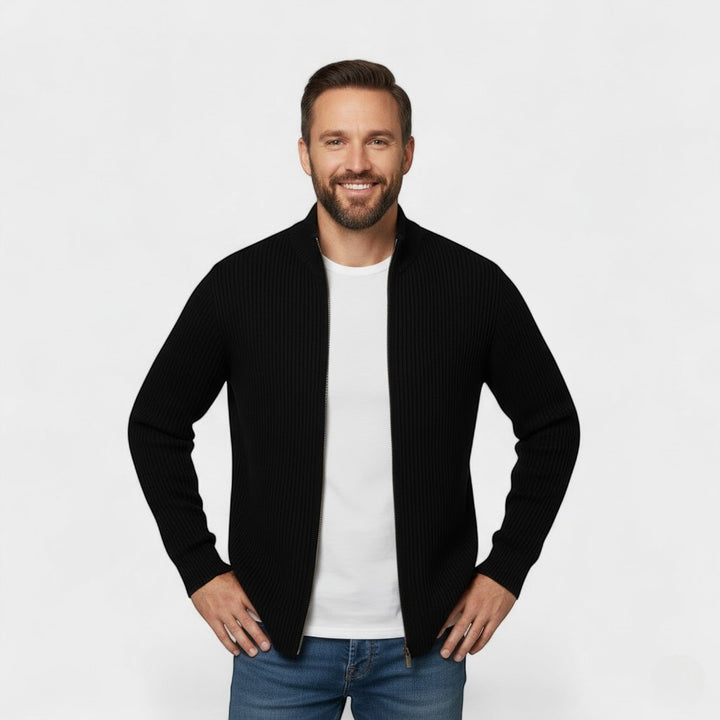 Herren Cardigan aus Strick in Slim Fit