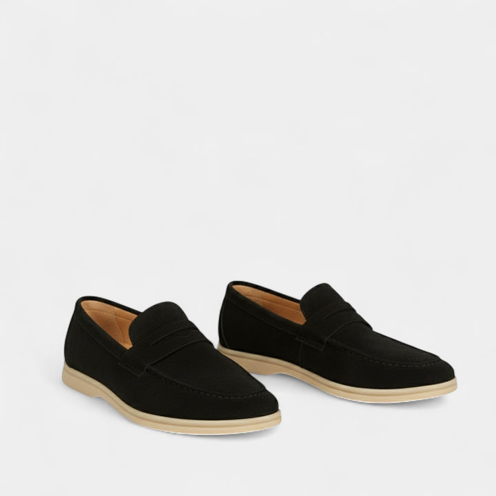 Claire Mode | Herrenslipper aus Wildleder – Elegante Slip-Ons mit Futter