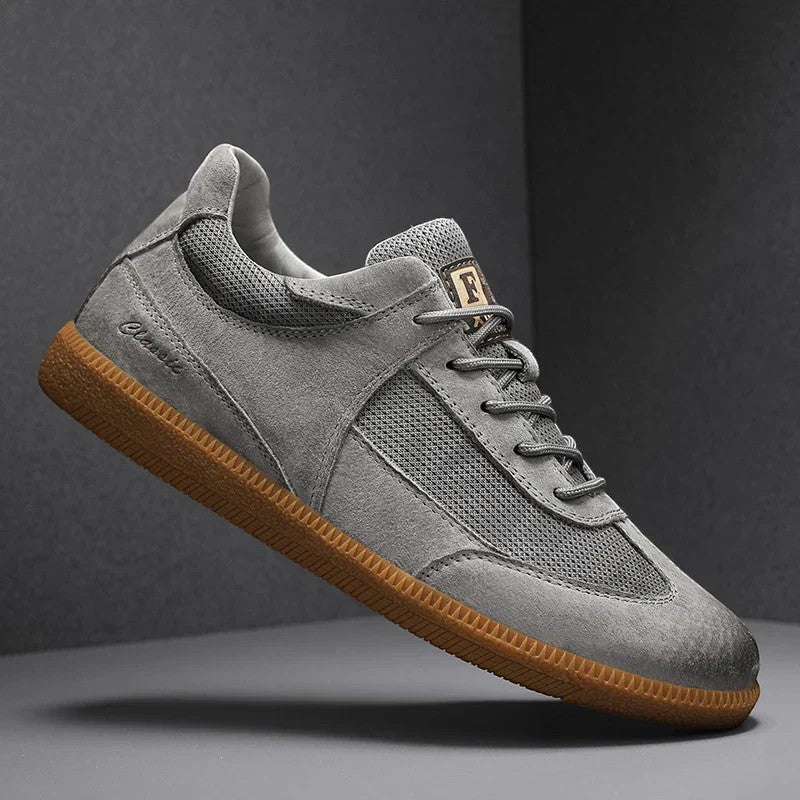 Herren-Casual-Sneaker aus Wildleder – atmungsaktive Mesh-Einsätze