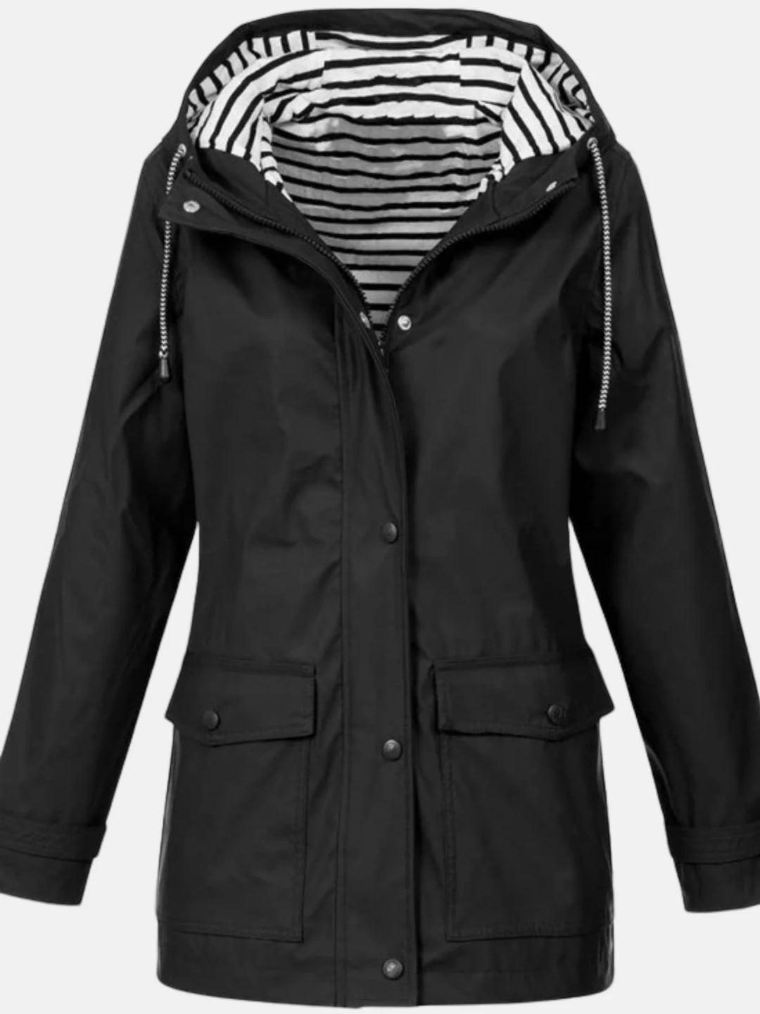 Damen Regenjacke mit Kapuze – Weite Leichte Passform | Wasserdichte Außenhülle