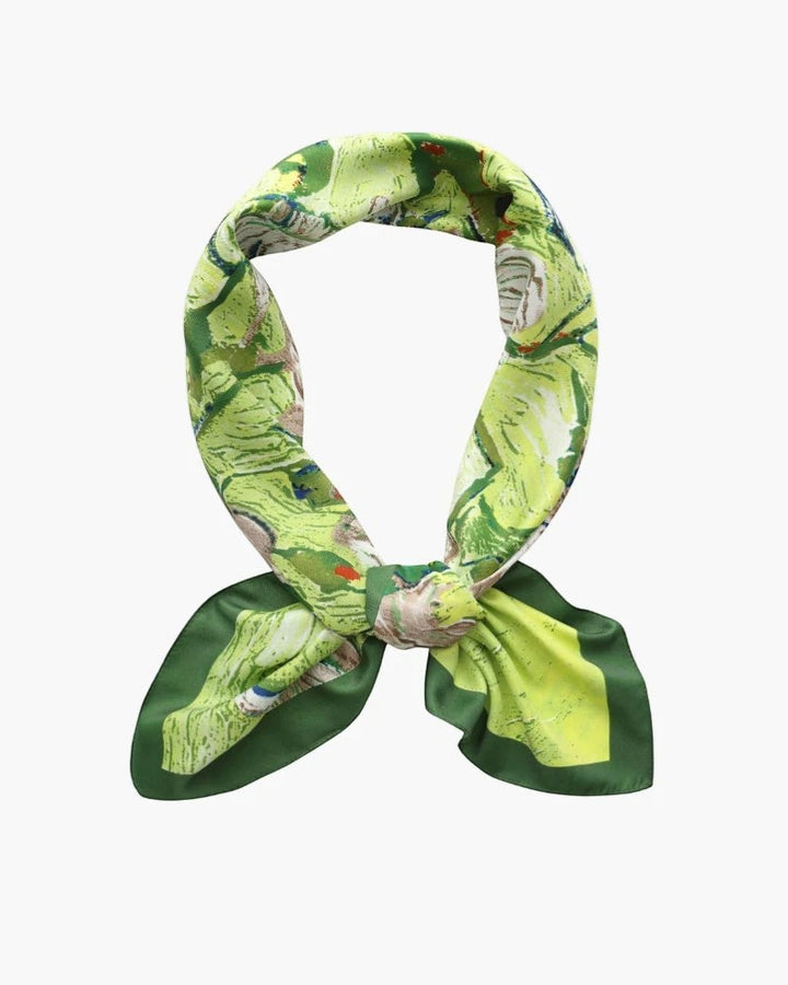 Foulard carré donna in satin di seta – Sciarpa elegante versatile