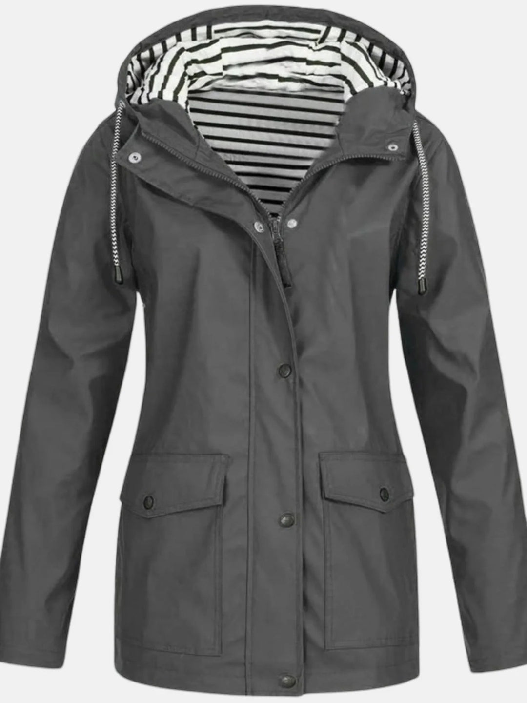 Damen Regenjacke mit Kapuze – Weite Leichte Passform | Wasserdichte Außenhülle