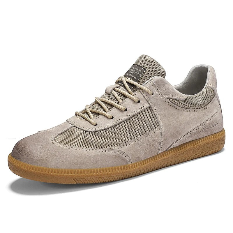 Herren-Casual-Sneaker aus Wildleder – atmungsaktive Mesh-Einsätze