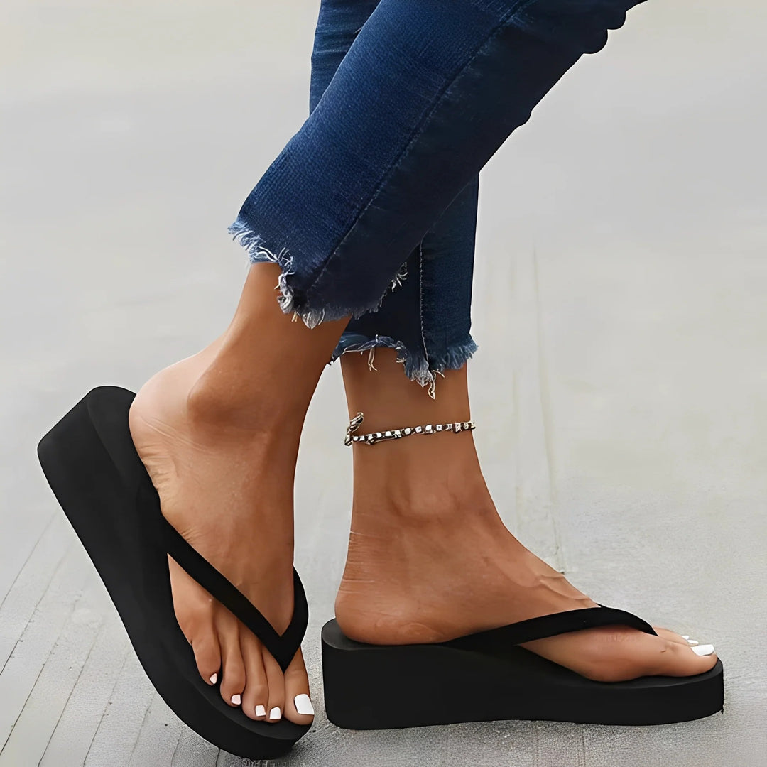 Sandali infradito platform donna – Suola rialzata da infilare